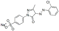 sodium 4-[4-[(2-chlorophenyl)azo]-4,5-dihydro-3-methyl-5-oxo-1H-pyrazol-1-yl]benzenesulphonate CAS#: 10566-47-9