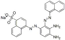 sodium 4-[[diamino(naphthylazo)phenyl]azo]naphthalene-1-sulphonate CAS#: 12262-06-5