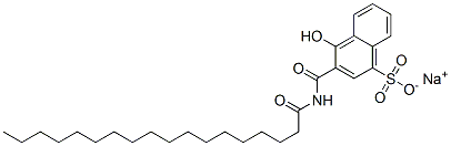 sodium 4-hydroxy-3-[[(1-oxooctadecyl)amino]carbonyl]naphthalenesulphonate CAS#: 2467-29-0