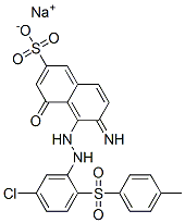 sodium 5-[2-[5-chloro-2-(4-methylphenyl)sulfonyl-phenyl]hydrazinyl]-6-imino-4-oxo-naphthalene-2-sulfonate CAS#: 12220-30-3