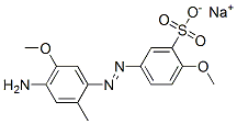 sodium 5-[(4-amino-5-methoxy-o-tolyl)azo]-2-methoxybenzenesulphonate CAS#: 1937-40-2