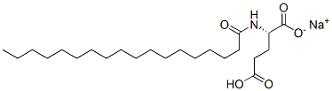 sodium hydrogen N-(1-oxooctadecyl)-L-glutamate CAS#: 38517-23-6