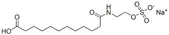 sodium hydrogen N-[2-(sulphonatooxy)ethyl]lauramidate CAS#: 142-86-9