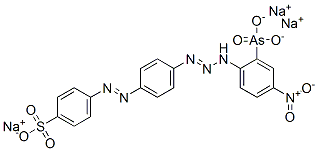 sodium p-[[4-[3-(2-arsono-4-nitrophenyl)triazen-1-yl]phenyl]azo]benzenesulphonate CAS#: 1772-02-7