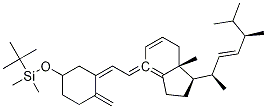 tert-butyl((E)-3-((E)-2-((1R,3aS,7aR)-1-((2R,5R,E)-5,6-diMethylhept-3-en-2-yl)-7a-Methyldihydro-1H-inden-4(2H,5H,6H,7H,7aH)-ylidene)ethylidene)-4-Methylenecyclohexyloxy)diMethylsilane CAS#: 104846-63-1
