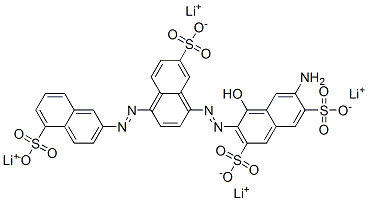 tetralithium 6-amino-4-hydroxy-3-[7-sulfonato-4-(5-sulfonato-2-naphthylazo)-1-naphthylazo]naphthalene-2,7-disulfonate CAS#: 107246-80-0