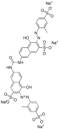 tetrasodium 7,7'-(carbonyldiimino)bis[4-hydroxy-3-[(2-methyl-4-sulphonatophenyl)azo]naphthalene-2-sulphonate] CAS#: 28706-33-4