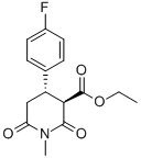trans-3-Ethoxycarbonyl-4-(4-flurophenyl)-N-methyl piperdine-2,6-dione CAS#: 109887-52-7