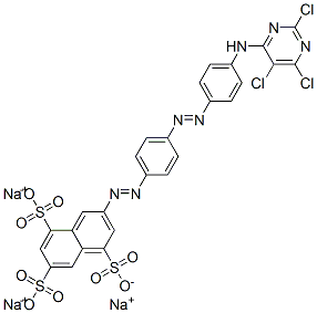 trisodium 3-[[4-[[4-[(2,5,6-trichloropyrimidin-4-yl)amino]phenyl]azo]phenyl]azo]naphthalene-1,5,7-trisulphonate CAS#: 20025-74-5