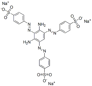 trisodium 4,4',4''-[(2,4-diaminobenzene-1,3,5-triyl)tris(azo)]tris[benzenesulphonate] CAS#: 16386-22-4