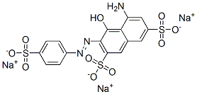 trisodium 5-amino-4-hydroxy-3-[(4-sulphonatophenyl)azo]naphthalene-2,7-disulphonate CAS#: 17716-41-5