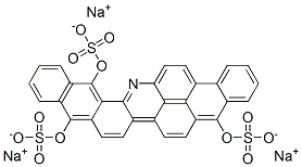 trisodium anthra[2,1,9-mna]naphth[2,3-h]acridine-5,10,15-triyl tris(sulphate) CAS#: 13390-52-8