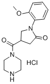 1-((1-(2-Methoxyphenyl)-5-oxo-3-pyrrolidinyl)carbonyl)piperazine monoh ydrochloride CAS#: 38160-10-0