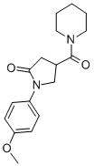 1-((1-(4-Methoxyphenyl)-5-oxo-3-pyrrolidinyl)carbonyl)piperidine CAS#: 39630-18-7