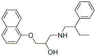 1-(1-Naphthalenyloxy)-3-[(2-phenylbutyl)amino]-2-propanol CAS#: 36391-22-7