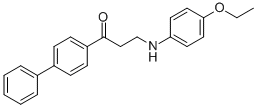 1-[1,1'-BIPHENYL]-4-YL-3-(4-ETHOXYANILINO)-1-PROPANONE CAS#: 279672-29-6