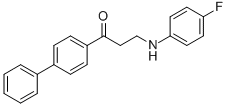 1-[1,1'-BIPHENYL]-4-YL-3-(4-FLUOROANILINO)-1-PROPANONE CAS#: 279672-36-5