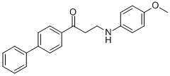 1-[1,1'-BIPHENYL]-4-YL-3-(4-METHOXYANILINO)-1-PROPANONE CAS#: 279672-28-5