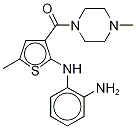 1-[[2-[(2-AMinophenyl)aMino]-5-Methyl-3-thienyl]carbonyl]-4-Methyl-piperazine CAS#: 138564-61-1