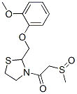 1-[2-[(2-methoxyphenoxy)methyl]thiazolidin-3-yl]-2-methylsulfinyl-etha none CAS#: 161443-21-6
