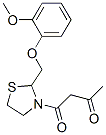 1-[2-[(2-methoxyphenoxy)methyl]thiazolidin-3-yl]butane-1,3-dione CAS#: 126127-93-3