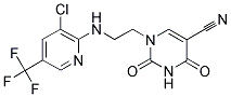 1-(2-([3-CHLORO-5-(TRIFLUOROMETHYL)-2-PYRIDINYL]AMINO)ETHYL)-2,4-DIOXO-1,2,3,4-TETRAHYDRO-5-PYRIMIDINECARBONITRILE CAS#: 338409-11-3