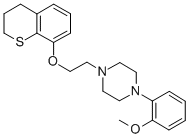 1-(2-((3,4-Dihydro-2H-1-benzothiopyran-8-yl)oxy)ethyl)-4-(2-methoxyphe nyl)piperazine CAS#: 153804-42-3