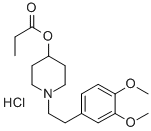 1-(2-(3,4-Dimethoxyphenyl)ethyl)-4-piperidinol propanoate (ester) hydr ochloride CAS#: 134826-27-0