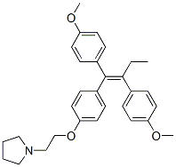 1-[2-[4-[1,2-Bis(4-methoxyphenyl)-1-butenyl]phenoxy]ethyl]pyrrolidine CAS#: 35386-89-1