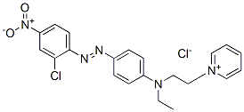 1-[2-[[4-[(2-chloro-4-nitrophenyl)azo]phenyl]ethylamino]ethyl]pyridinium chloride CAS#: 36986-04-6