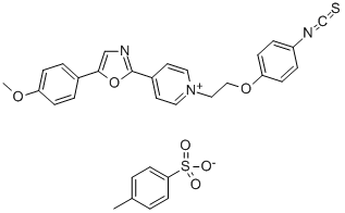 1-[2-(4-Isothiocyanatophenoxy)ethyl]-4-[5-(4-methoxyphenyl)-2-oxazolyl] pyridinium tosylate CAS#: 155862-93-4