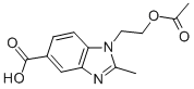 1-(2-ACETOXY-ETHYL)-2-METHYL-1 H-BENZOIMIDAZOLE-5-CARBOXYLIC ACID CAS#: 282091-90-1