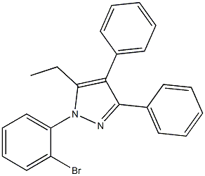 1-(2-BROMOPHENYL)-5-ETHYL-3,4-DIPHENYL-1H-PYRAZOLE CAS#: 300658-42-8