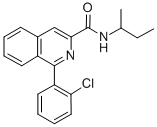 1-(2-CHLOROPHENYL)-N-(1-METHYLPROPYL)-ISOQUINOLINE-3-CARBOXAMIDE CAS#: 157809-85-3