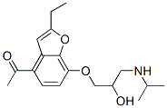 1-[2-Ethyl-7-(2-hydroxy-3-isopropylaminopropoxy)-4-benzofuranyl]ethanone CAS#: 39544-02-0