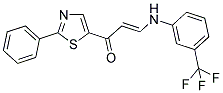 1-(2-PHENYL-1,3-THIAZOL-5-YL)-3-[3-(TRIFLUOROMETHYL)ANILINO]-2-PROPEN-1-ONE CAS#: 338414-56-5