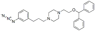 1-(2-(bis(phenyl)methoxy)ethyl)-4-(3-(3'-azidophenyl)propyl)piperazine CAS#: 134715-23-4