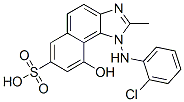 1-(2-chloroanilino)-9-hydroxy-2-methyl-1H-naphth[1,2-d]imidazole-7-sulphonic acid CAS#: 41680-50-6