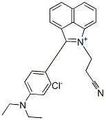 1-(2-cyanoethyl)-2-[4-(diethylamino)phenyl]benz[cd]indolium chloride CAS#: 31354-66-2