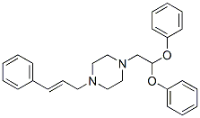 1-(2-(diphenyloxy)ethyl)-4-(3-phenylallyl)piperazine CAS#: 129238-77-3