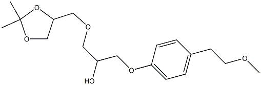 1-[(2,2-DiMethyl-1,3-dioxolan-4-yl)Methoxy]-3-[4-(2-Methoxyethyl)phenoxy]-2-propanol CAS#: 163685-40-3
