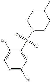 1-((2,5-dibroMophenyl)sulfonyl)-4-Methylpiperidine CAS#: 398996-91-3