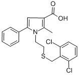 1-(2,6-DICHLOROBENZYL)THIOETHYL-2-METHYL 5-PHENYLPYRROLE-3-CARBOXYLIC ACID CAS#: 306936-26-5