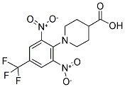 1-[2,6-DINITRO-4-(TRIFLUOROMETHYL)PHENYL]-4-PIPERIDINECARBOXYLIC ACID CAS#: 303144-43-6