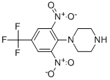 1-[2,6-DINITRO-4-(TRIFLUOROMETHYL)PHENYL]PIPERAZINE CAS#: 36317-84-7
