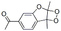 1-(2a,7b-Dihydro-2a,7b-dimethyl-1,2-dioxeto(3,4-b)benzofuran-5-yl)etha none CAS#: 130293-26-4
