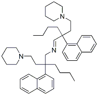 1-[3-(1-Naphtyl)-3-[N-[2-(1-naphtyl)-2-(2-piperidinoethyl)hexyl]iminomethyl]heptyl]piperidine CAS#: 33310-62-2