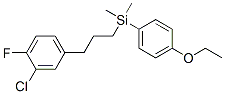 1-((3-(3-chloro-4-fluorophenyl)propyl)dimethylsilanyl)-4-ethoxybenzene CAS#: 121626-74-2