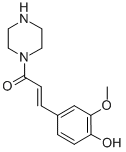 1-[3-(4-HYDROXY-3-METHOXYPHENYL)-OXO-2-PROPENYL]-PIPERAZINE CAS#: 292821-46-6