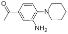1-(3-AMINO-4-PIPERIDINOPHENYL)-1-ETHANONE CAS#: 30877-81-7